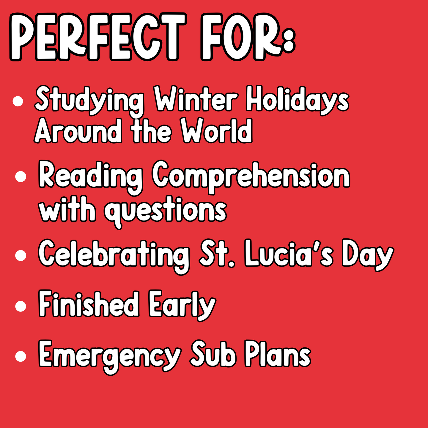 St. Lucia's Day Reading Comprehension Passage